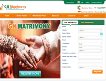 Tablet Screenshot of ghmatrimony.com